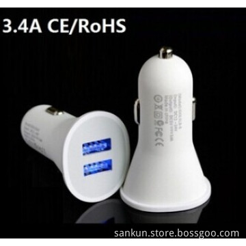 Available Popular 5V 2A Portable USB Car Charger for iPhone/iPad/ Mobile Phone Car USB Charger from China